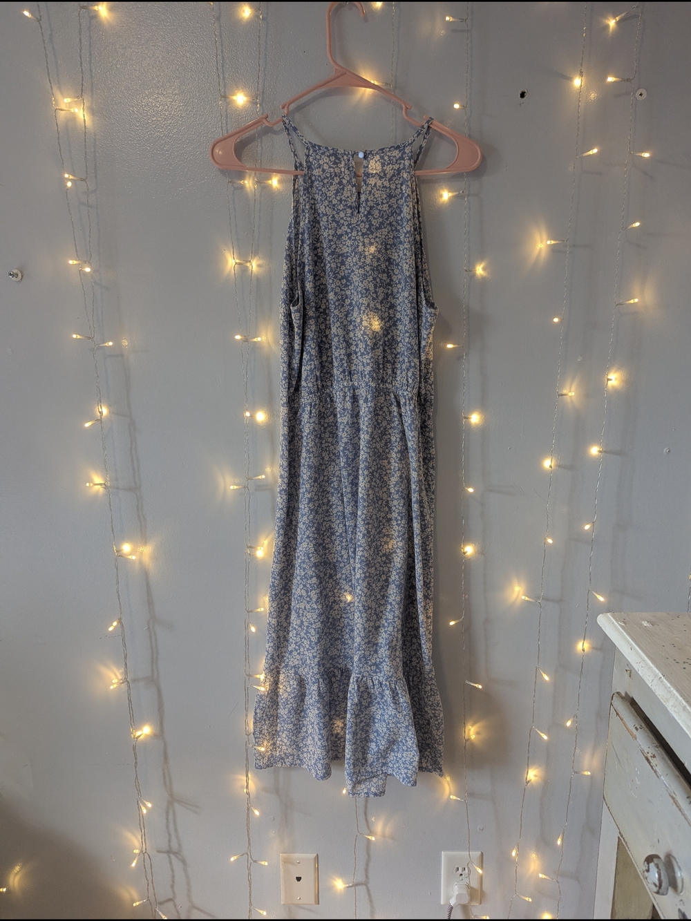 Monteau Light Blue Daisy Print Dress